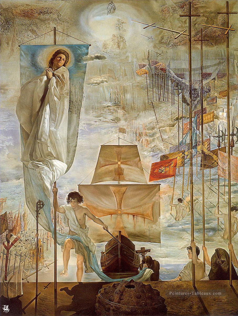 The Discovery of America by Christopher Columbus Salvador Dali Oil Paintings